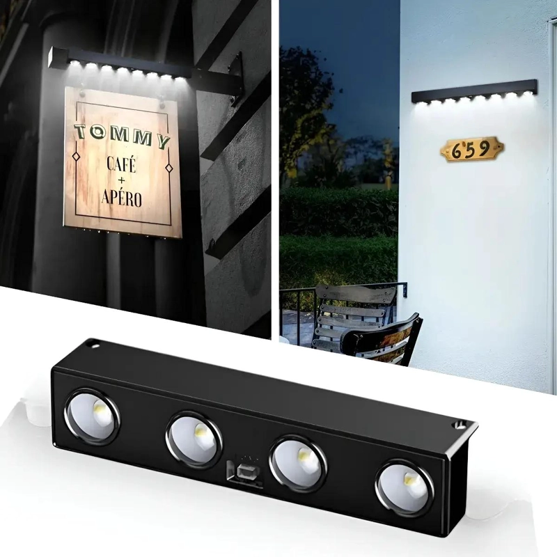PACK 3 APLIQUES SOLARES DE PARED CON SENSOR LED - 2
