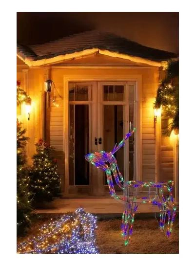 RENO DE NAVIDAD LED CON ENERGIA SOLAR PARA DECORACION - 3