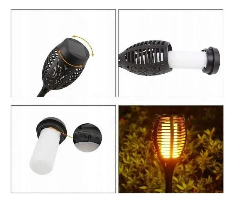FOCOS LED SOLARES CON ESTACA PARA JARDIN X8 - 2