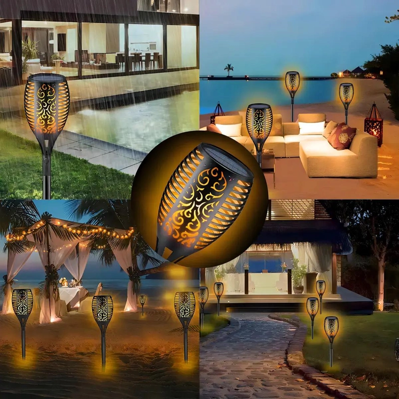 FOCOS LED SOLARES CON ESTACA PARA JARDIN X8 - 3
