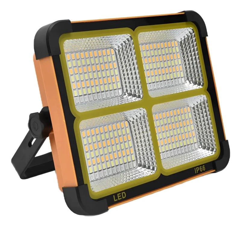 FOCO LED SOLAR RECARGABLE 500W PARA EMERGENCIA Y CAMPING - 1