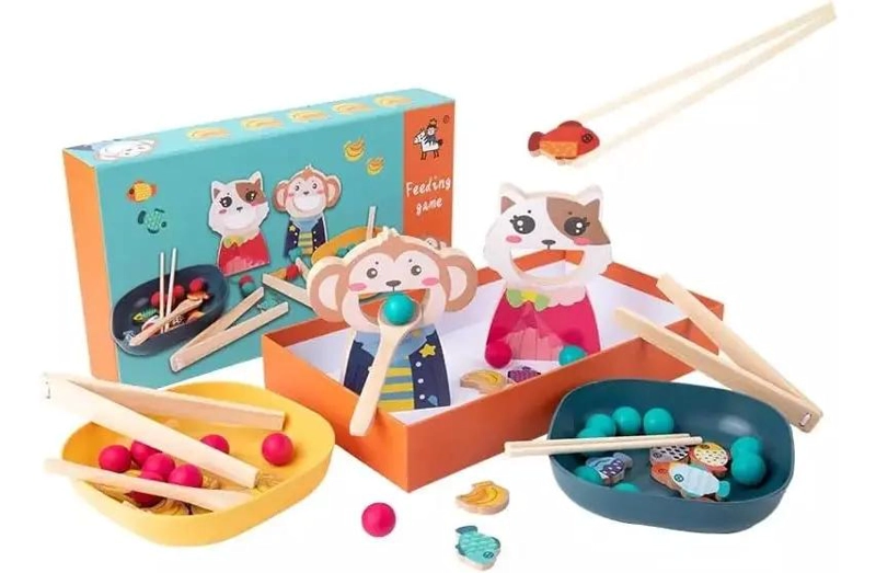 JUGUETE DIDACTICO SENSORIAL DE MADERA PARA NIÑOS - 1