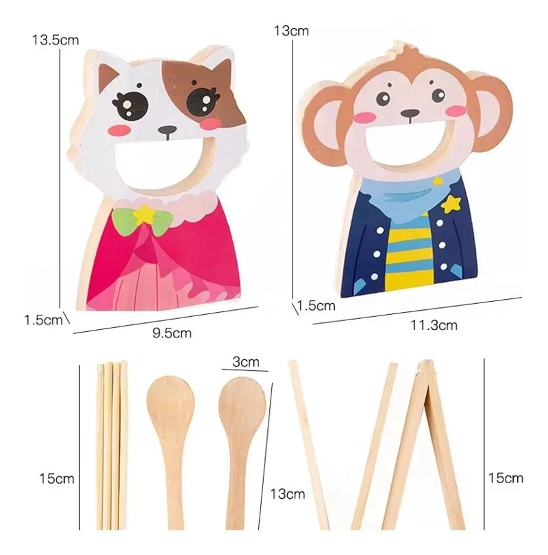 JUGUETE DIDACTICO SENSORIAL DE MADERA PARA NIÑOS - 3