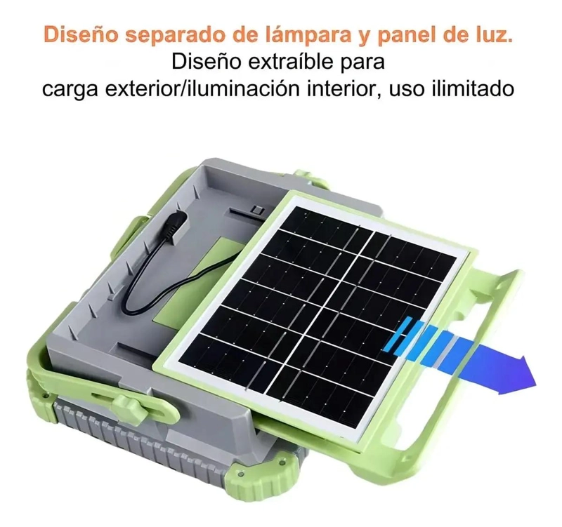 FOCO SOLAR REFLECTOR LED RECARGABLE 500W IP66 - 5