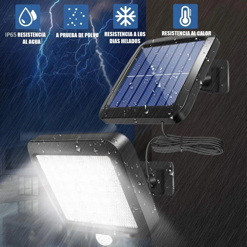 PACK 4 FOCOS LED EXTERIORES SOLAR 250W - 5