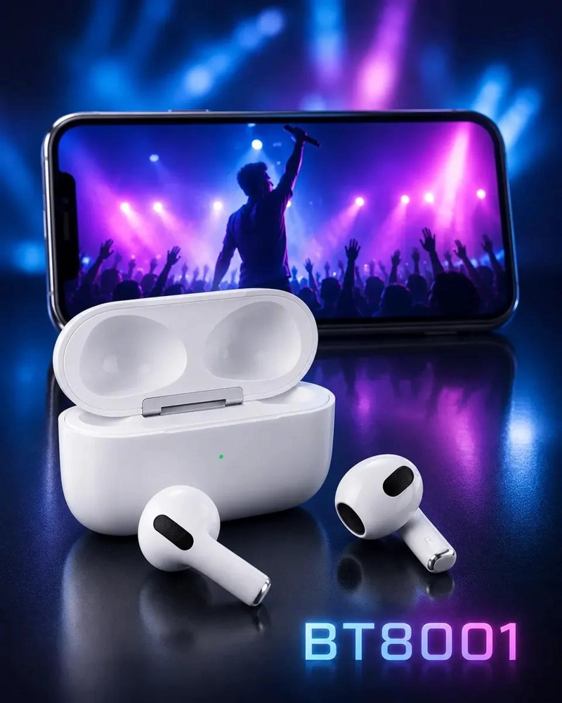 AUDIFONOS INALAMBRICOS BLUETOOTH SEMI IN EAR CON ESTUCHE - 4