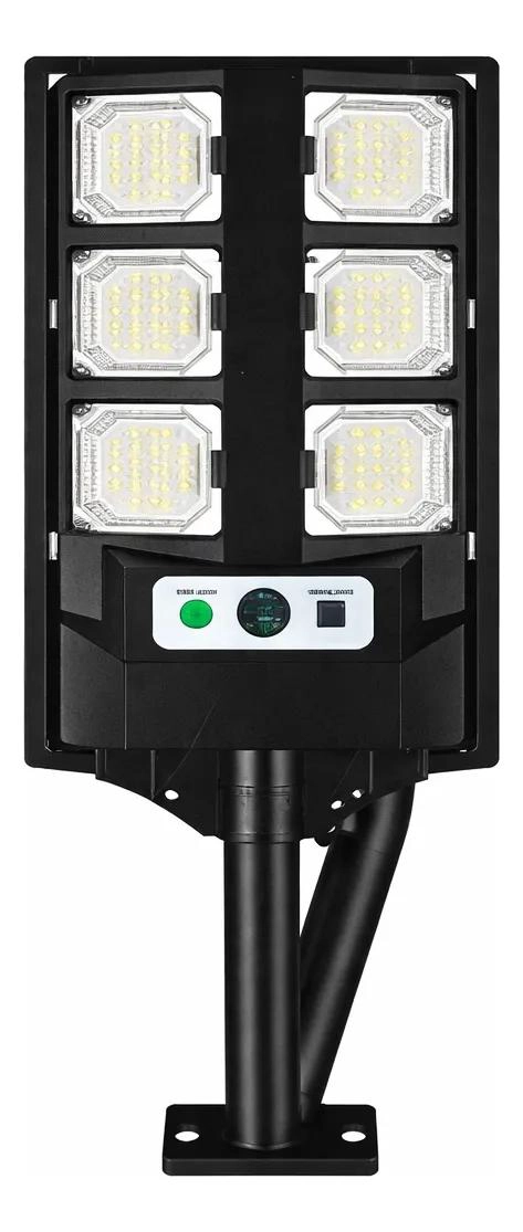 FOCO SOLAR 600W LUZ LED EXTERIOR CON SOPORTE NEGRO - 2