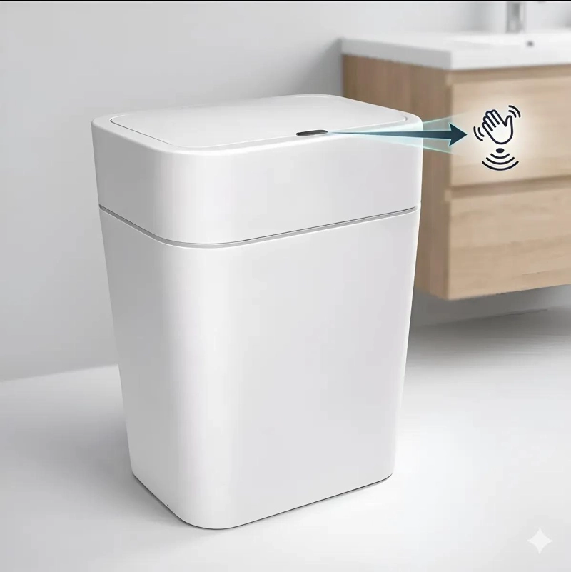 BOTE DE BASURA INTELIGENTE CON SENSOR AUTOMATICO 8L - 1