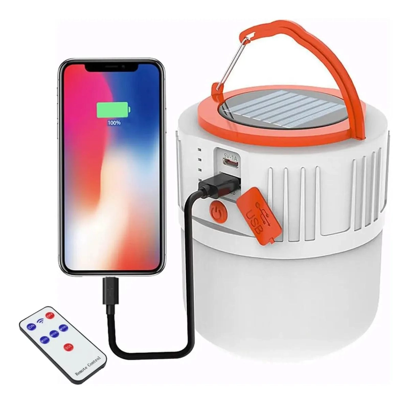 LAMPARA SOLAR LED RECARGABLE PARA EMERGENCIA - 1