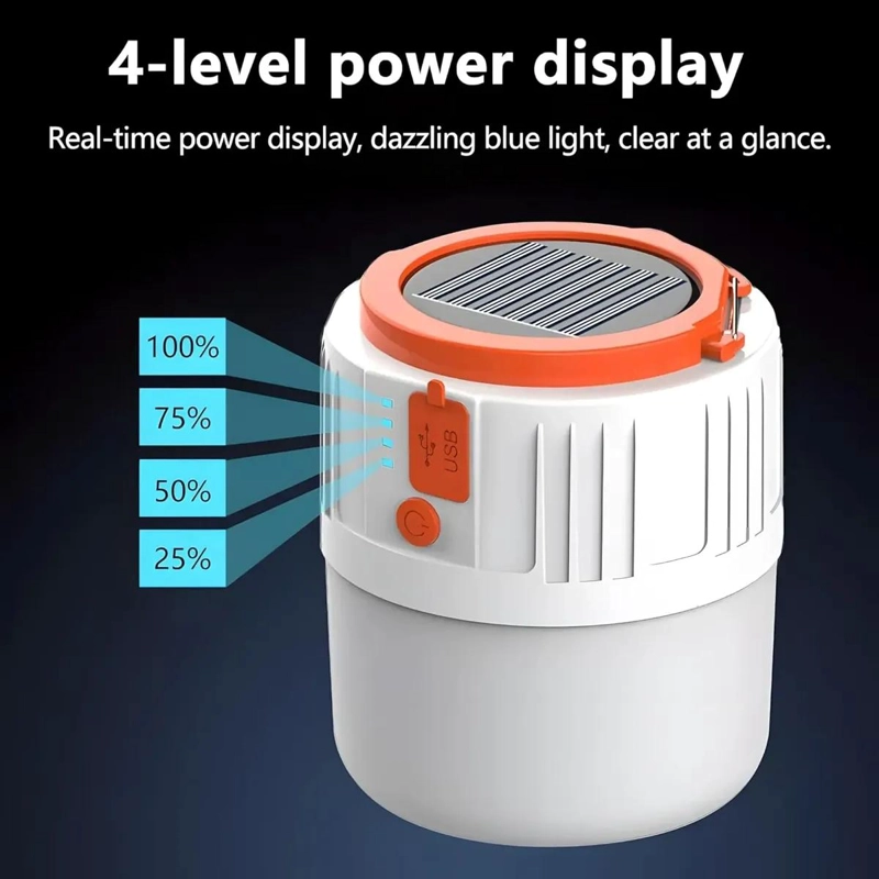 LAMPARA SOLAR LED RECARGABLE PARA EMERGENCIA - 4