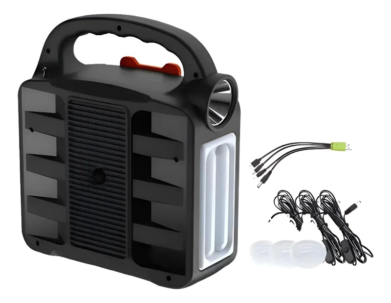KIT DE EMERGENCIA CON CARGA SOLAR Y POWERBANK - 2