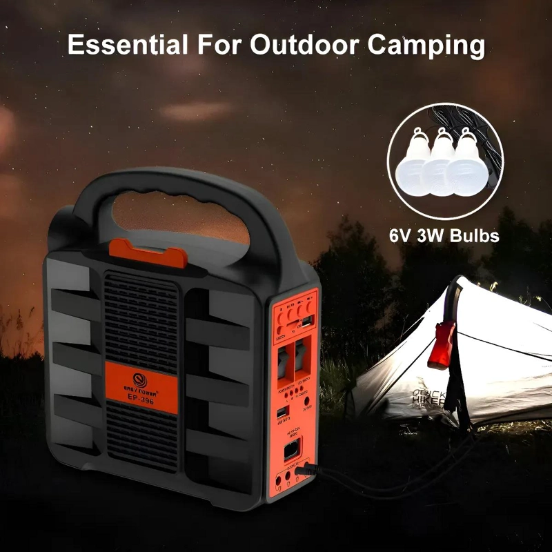 KIT DE EMERGENCIA CON CARGA SOLAR Y POWERBANK - 5