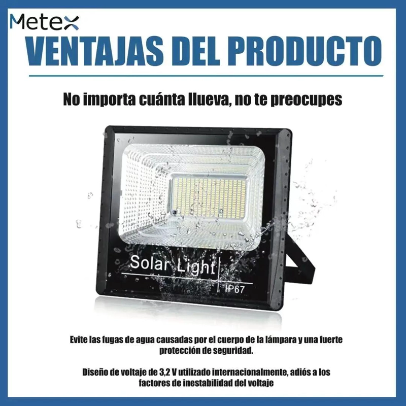 FOCO REFLECTOR SOLAR 300W PARA INTERIOR Y EXTERIOR - 2