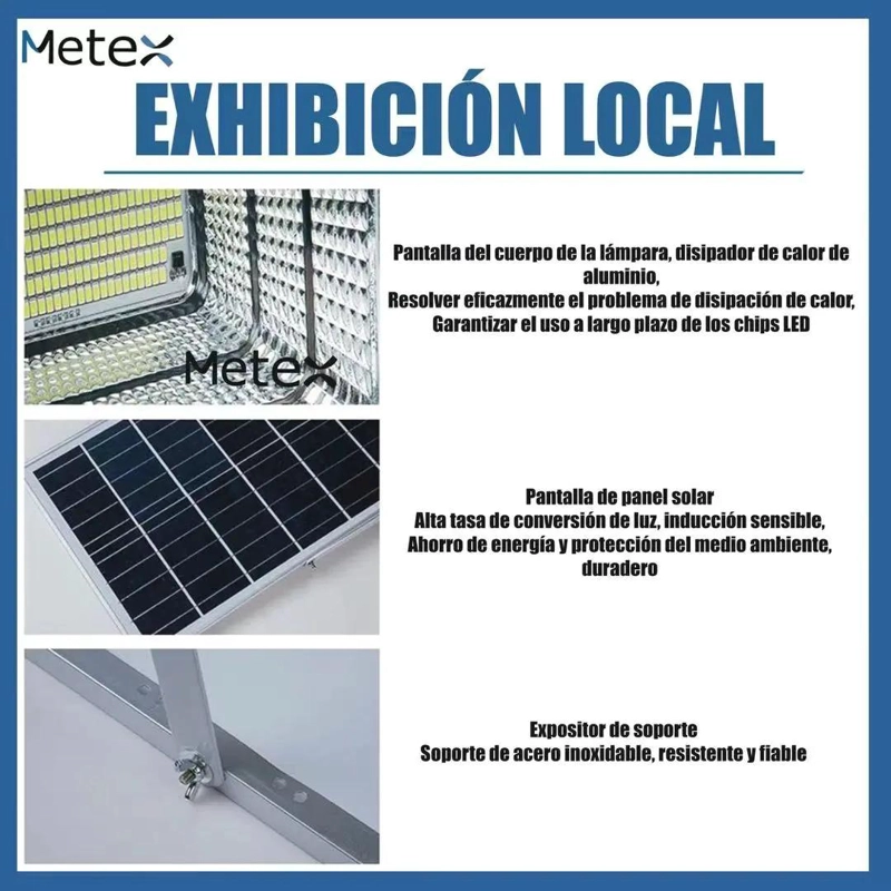 FOCO REFLECTOR SOLAR 300W PARA INTERIOR Y EXTERIOR - 4