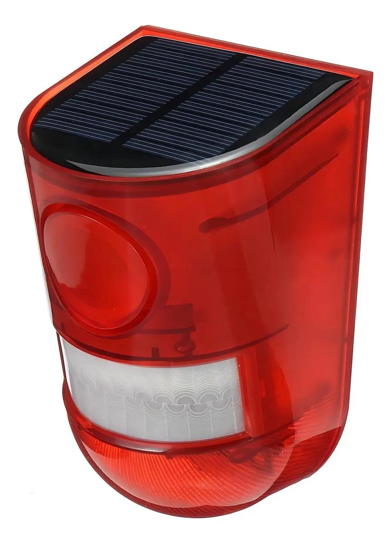 SIRENA DE ALARMA CON SENSOR DE MOVIMIENTO Y LUZ SOLAR - 2
