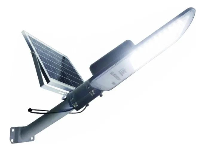 FOCO SOLAR 1000W CON 60 LEDS Y BRAZO METALICO - 1