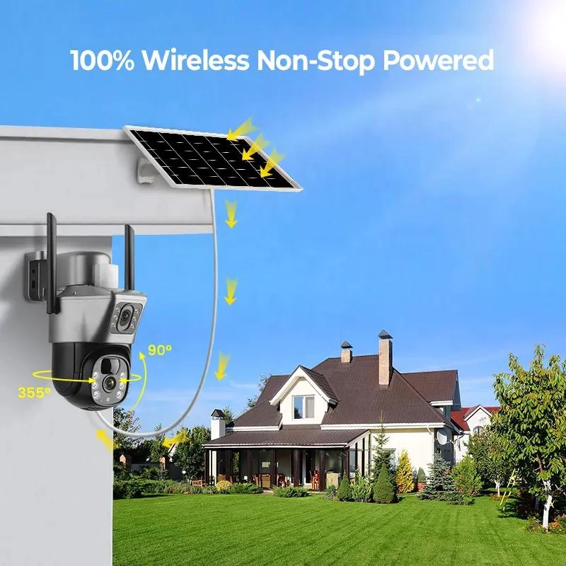 CAMARA DE SEGURIDAD SOLAR 4G DOBLE LENTE IP66 - 2