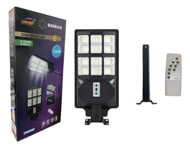 FOCO LED SOLAR 1200W PARA POSTE EXTERIOR - 3