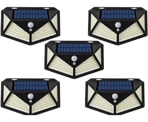 PACK 5 LAMPARAS SOLARES 100 LED CON SENSOR DE MOVIMIENTO - 2