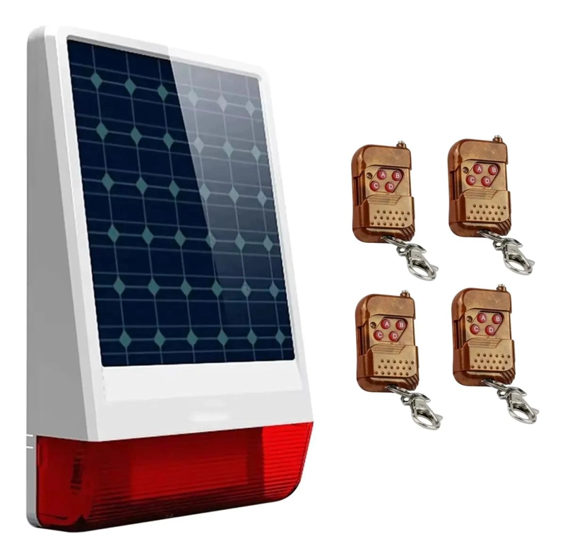 BOTON DE PANICO SOLAR CON 4 CONTROLES REMOTOS - 1