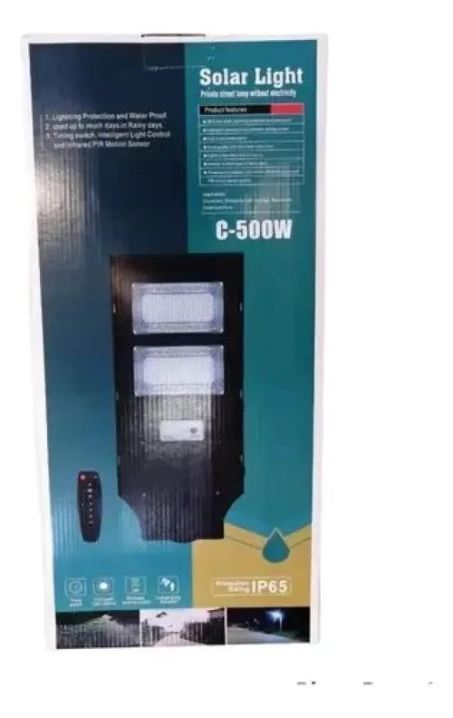 FOCO SOLAR EXTERIOR 500W IP65 CON SOPORTE - 3
