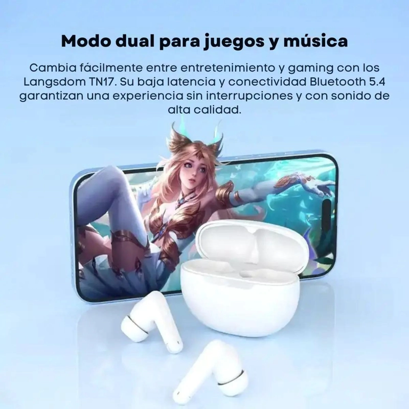 AURICULARES DEPORTIVOS BLUETOOTH TWS CON CANCELACION - 5