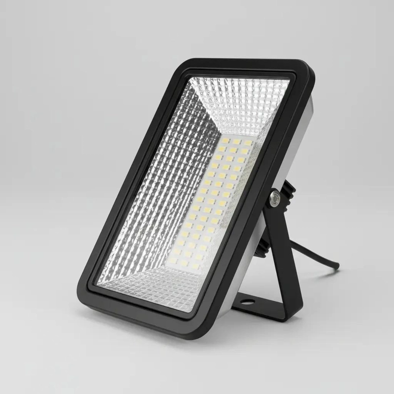 FOCO SOLAR LED DOBLE 100W CON PANEL SOLAR SEPARADO - 4