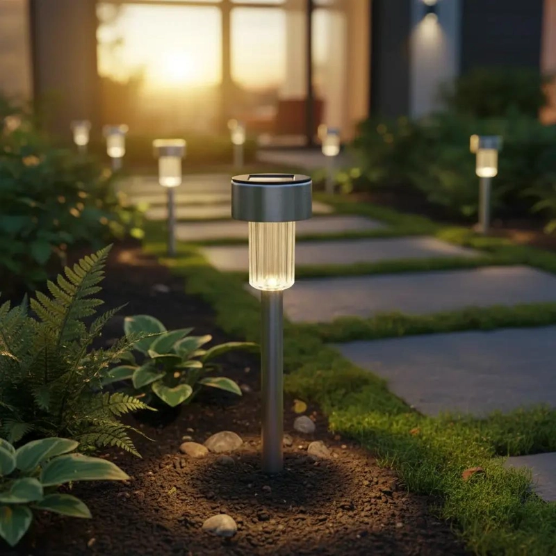 20 FOCOS SOLARES PARA JARDIN CON ESTACAS - 1