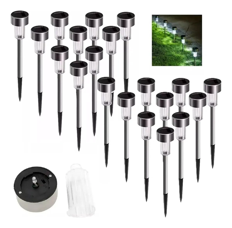 20 FOCOS SOLARES PARA JARDIN CON ESTACAS - 2