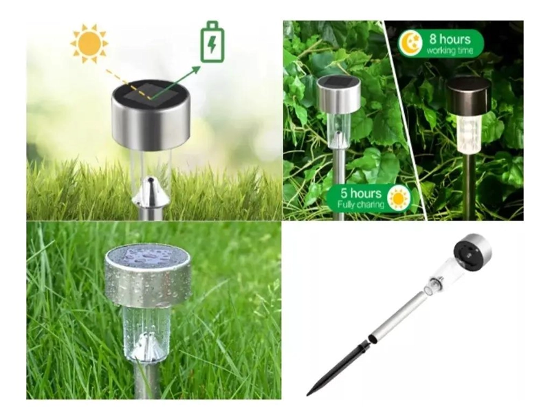 20 FOCOS SOLARES PARA JARDIN CON ESTACAS - 4