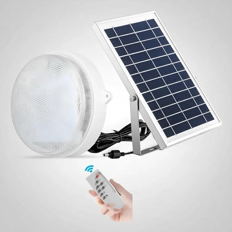 LAMPARA PLAFON REDONDA SOLAR 300W BLANCO FRIO - 1
