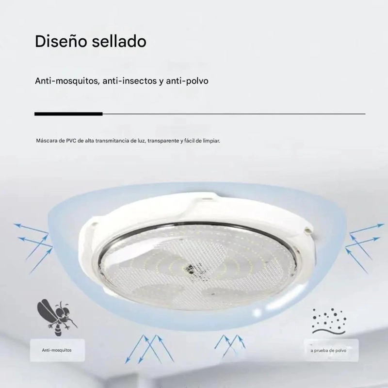 LAMPARA PLAFON REDONDA SOLAR 300W BLANCO FRIO - 3