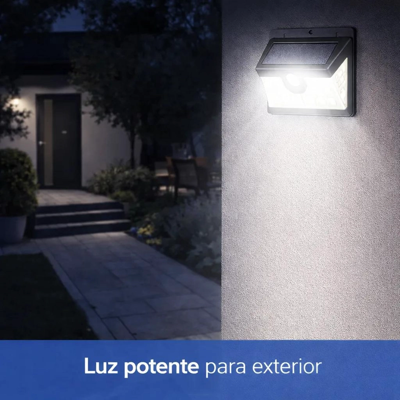 FOCO SOLAR LED CON SENSOR DE MOVIMIENTO PARA EXTERIOR X2 - 5