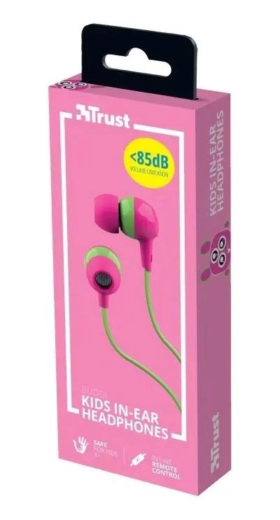 AUDIFONOS IN-EAR INFANTILES ROSADOS PARA NIÑOS - 3
