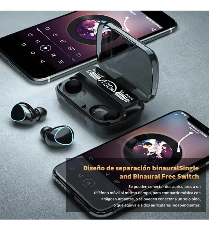 AUDIFONOS INALAMBRICOS BLUETOOTH M10 CON MICROFONO - 3