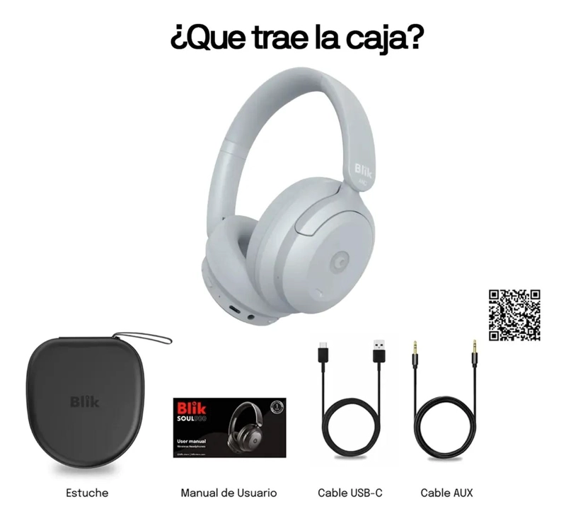 AUDIFONOS INALAMBRICOS CON ESTUCHE Y ANC 60 HRS - 5