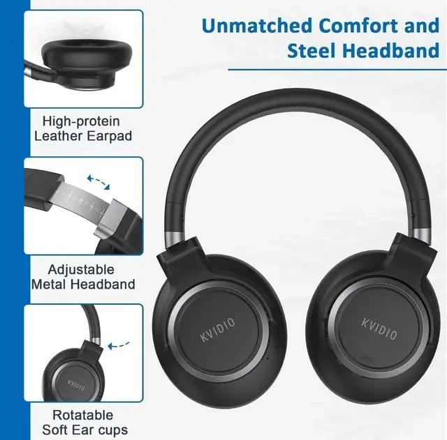 AUDIFONOS BLUETOOTH CON CANCELACION DE RUIDO ANC NEGRO - 4