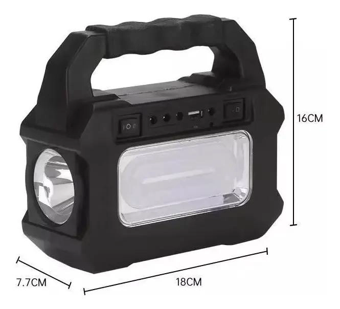 KIT SOLAR DE EMERGENCIA PARA CAMPING CON AMPOLLETAS 220V - 2