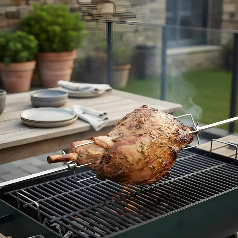 SET MOTOR PARA PARRILLA CON TENEDORES Y SOPORTES 90 CM - 3