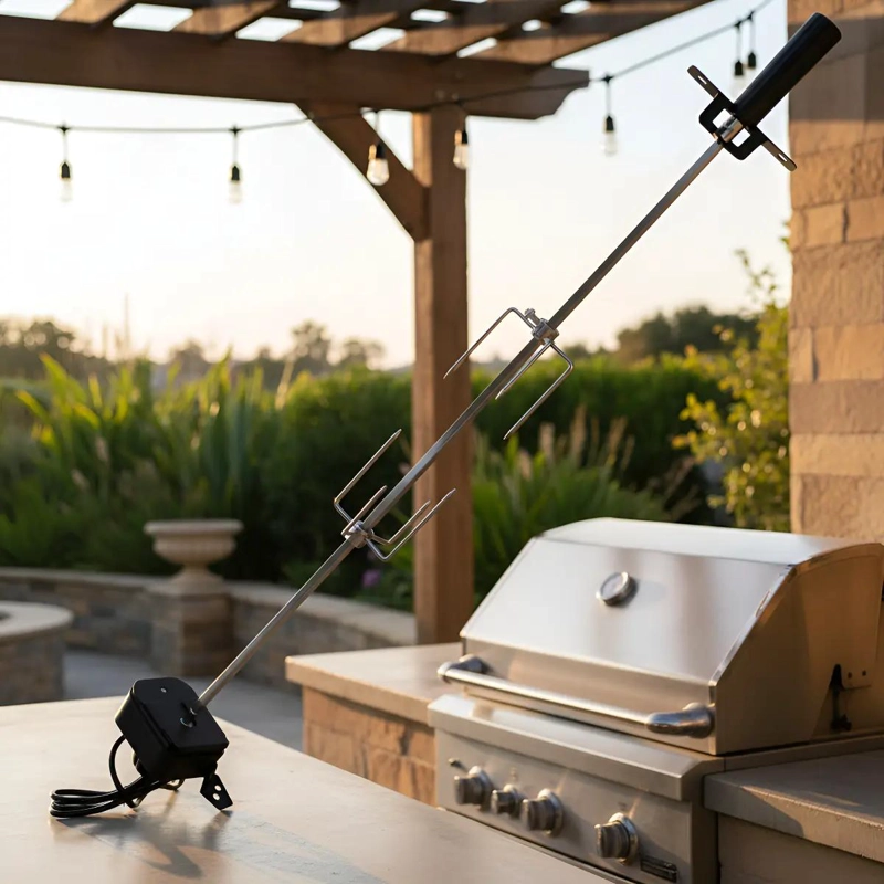 SET MOTOR PARA PARRILLA CON TENEDORES Y SOPORTES 90 CM - 4