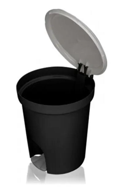 CONTENEDOR CON PEDAL PARA BAÑO Y COCINA 13,5 L NEGRO - 3