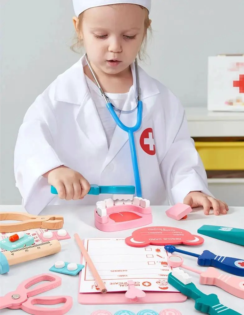 KIT DE SIMULACION ME DICO DE MADERA PARA NIÑOS - 2
