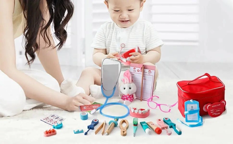 KIT DE SIMULACION ME DICO DE MADERA PARA NIÑOS - 5