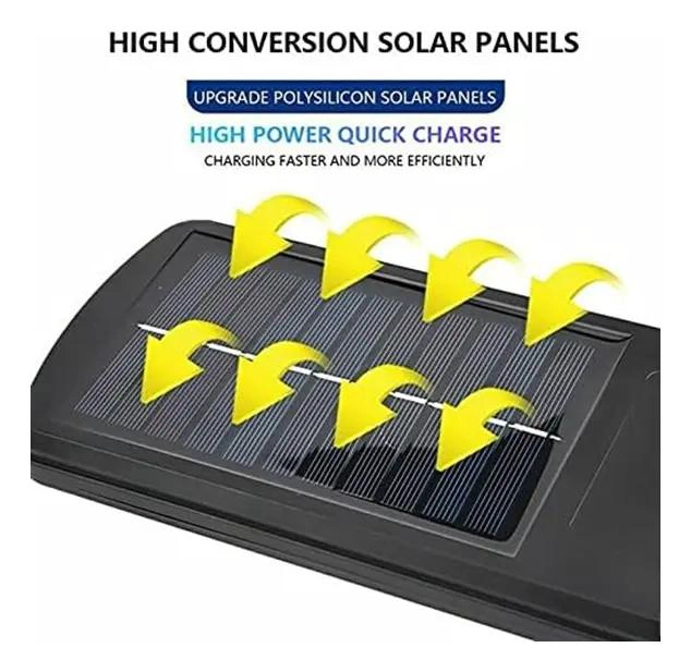 PACK 6 FOCOS SOLARES LED CON SENSOR DE MOVIMIENTO IP65 - 4
