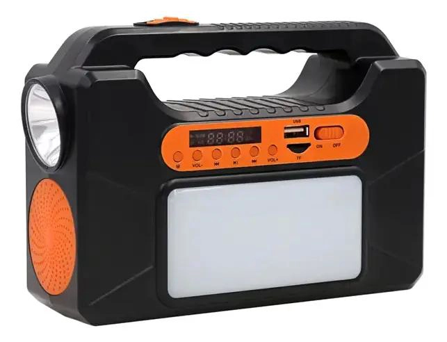 KIT DE EMERGENCIA SOLAR CON 3 AMPOLLETAS, LINTERNA Y FOCO - 4
