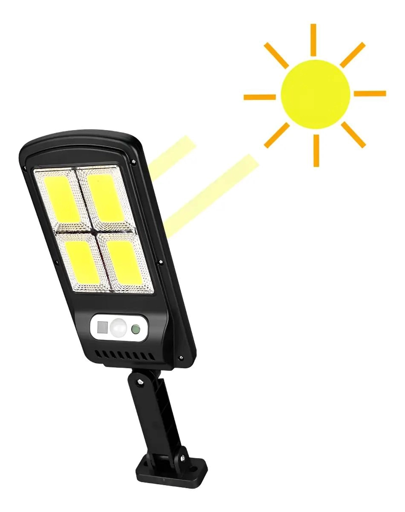 FOCO SOLAR LED CON SENSOR DE MOVIMIENTO ESTILO FAROL - 1