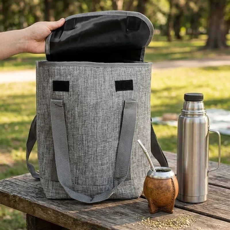BOLSO MATERO 34CM CON SEPARADOR PARA TERMO 1.2L - 1