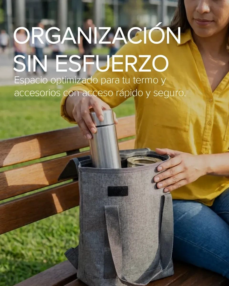 BOLSO MATERO 34CM CON SEPARADOR PARA TERMO 1.2L - 3