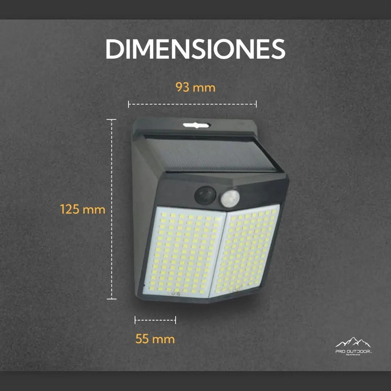 PACK 4 APLIQUES LED SOLARES IMPERMEABLES - 3