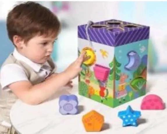 JUEGO DIDACTICO DE BLOQUES DE CONSTRUCCION DE MADERA - 2